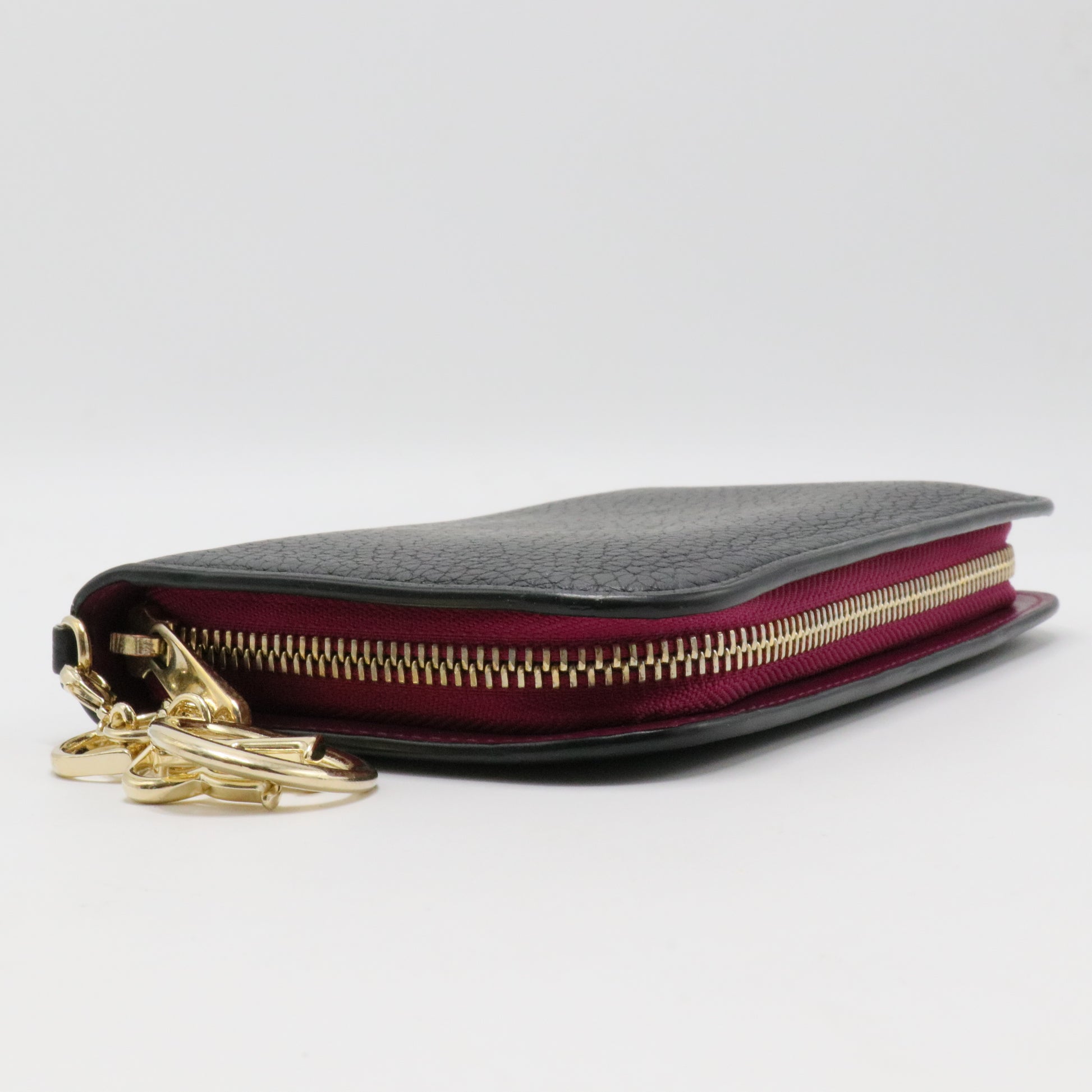 Leather Diorissimo Voyageur Zip Around Wallet