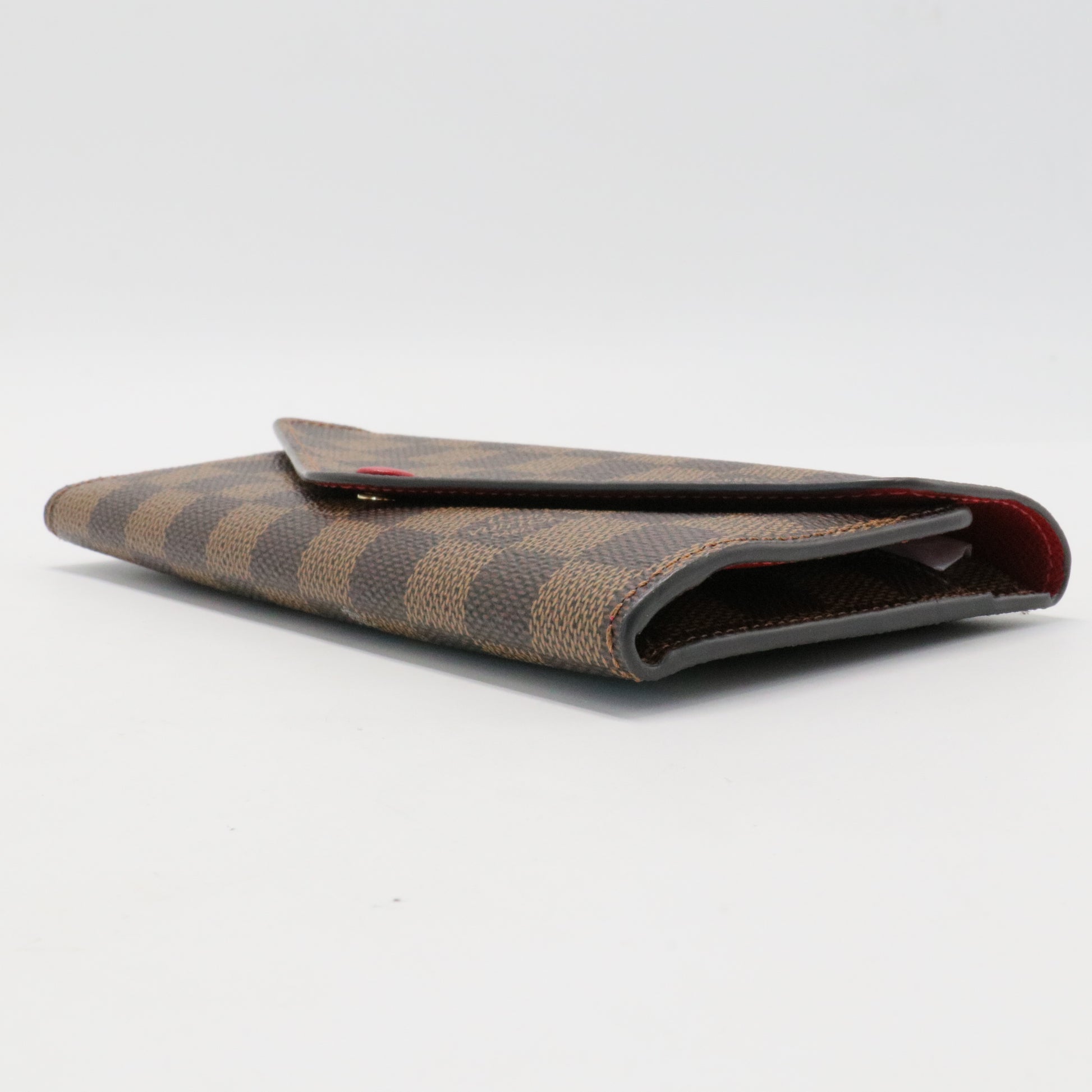 Damier Ebene Josephine Wallet Red