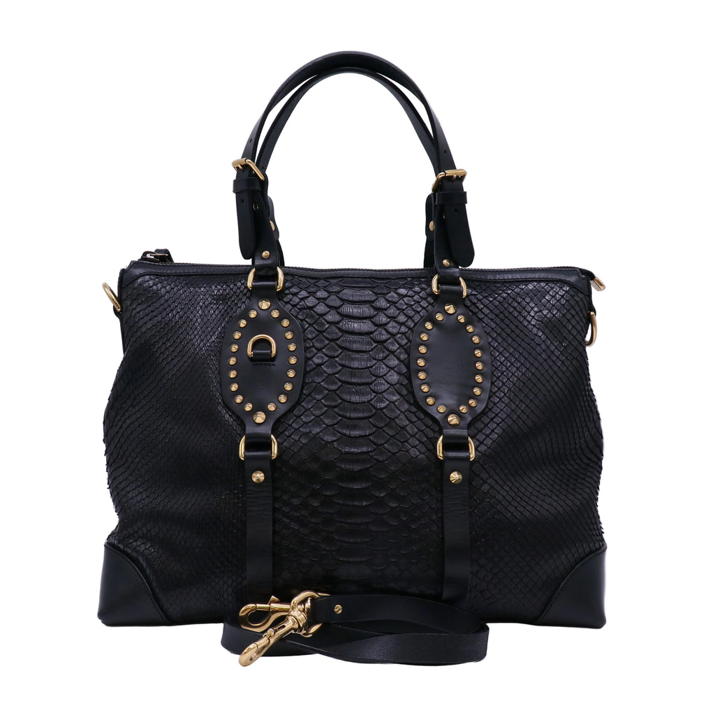 Gucci Python Patti Tote Twins B22793