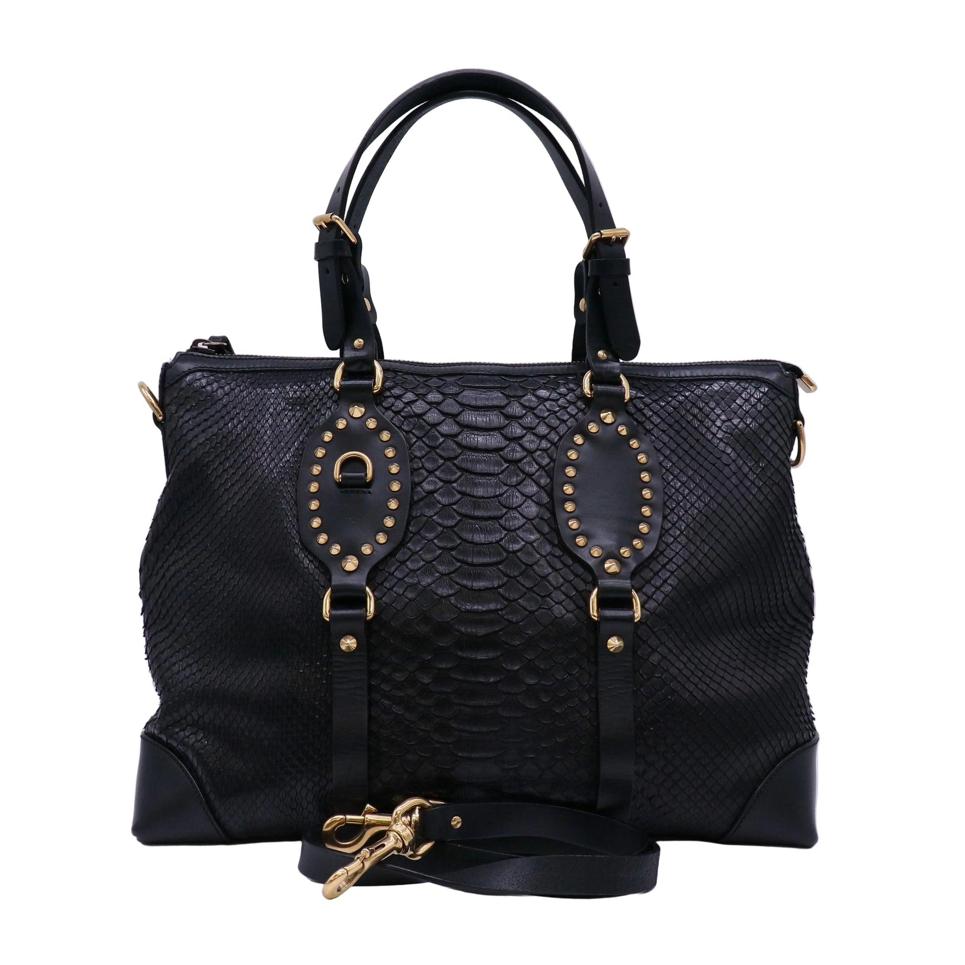 Gucci Python Patti Tote Twins B22793