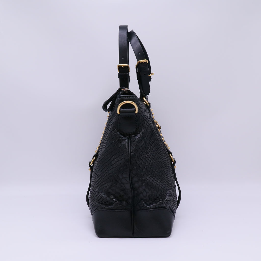 Gucci Python Patti Tote Twins B22793
