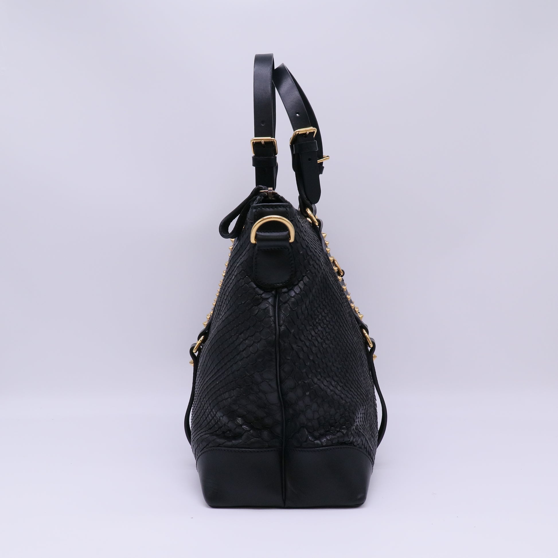 Gucci Python Patti Tote Twins B22793
