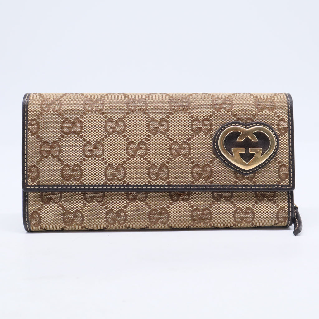 Monogram Lovely Heart Continental Wallet Brown