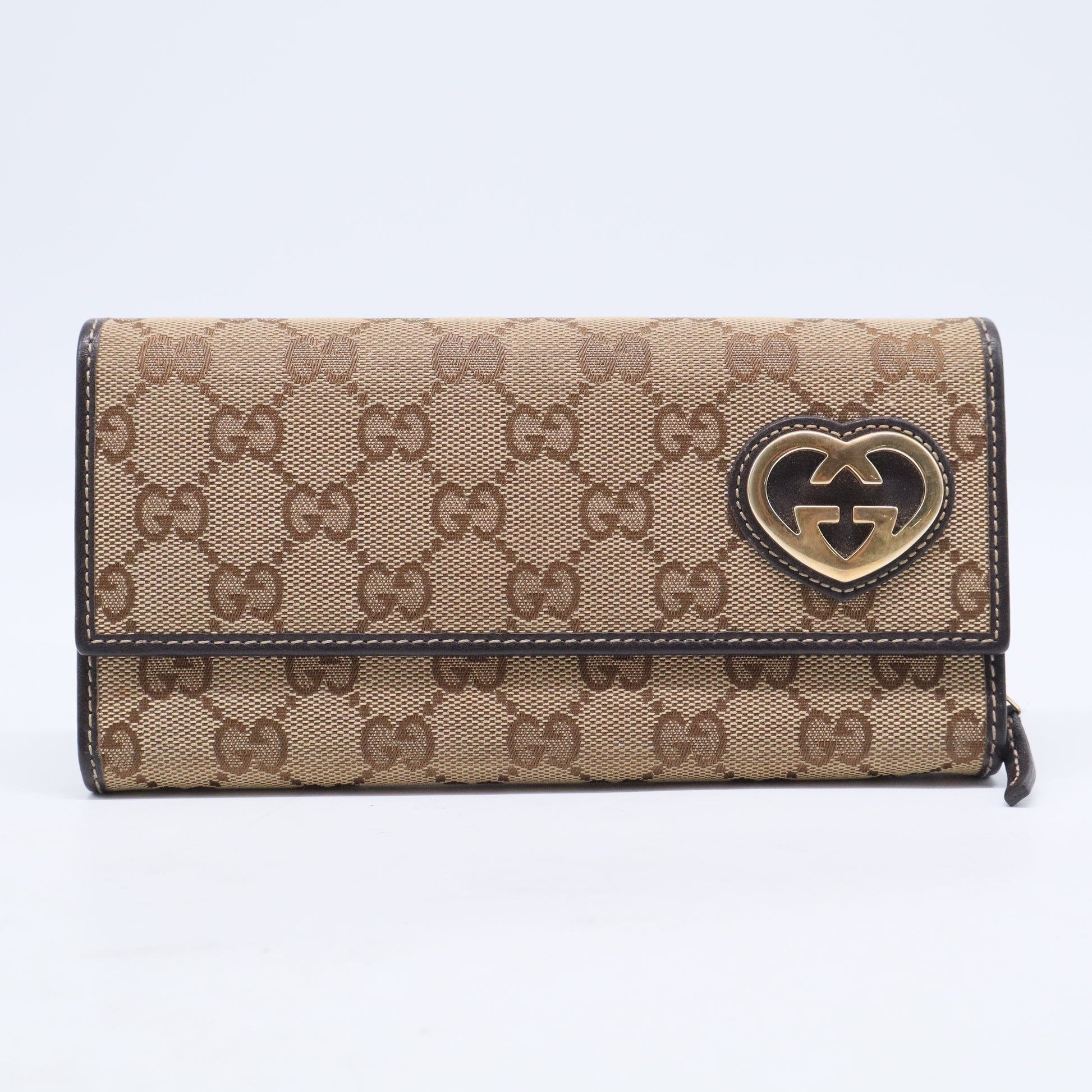 Monogram Lovely Heart Continental Wallet Brown