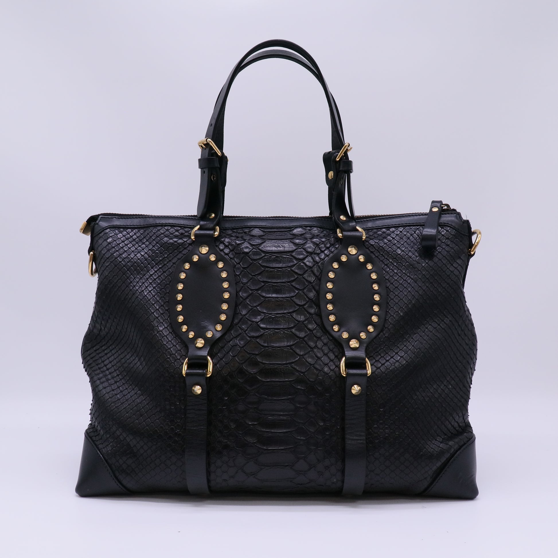 Gucci Python Patti Tote Twins B22793