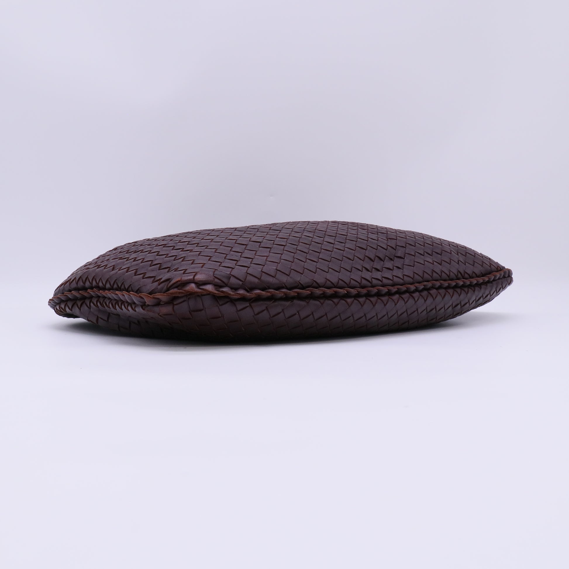 Bottega Veneta Burgundy Intrecciato Woven Nappa Leather Hobo Bag Twins LDJ4735