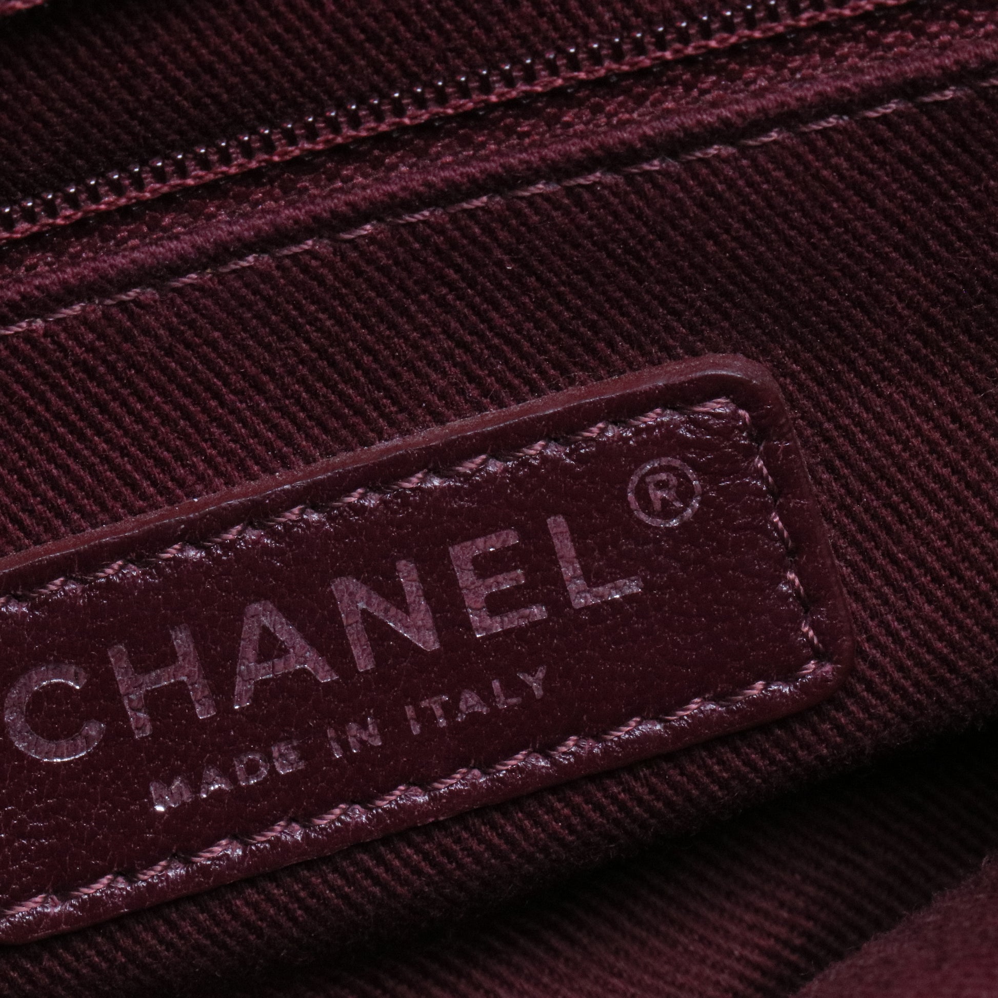 Aged Calfskin Quilted Be CC Tote Black twins