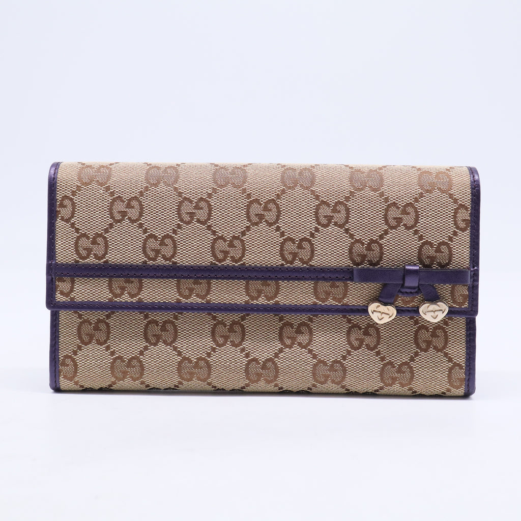 GG Canvas Continental Wallet