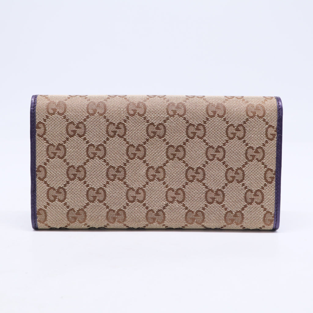 GG Canvas Continental Wallet