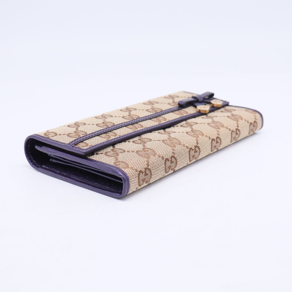 GG Canvas Continental Wallet