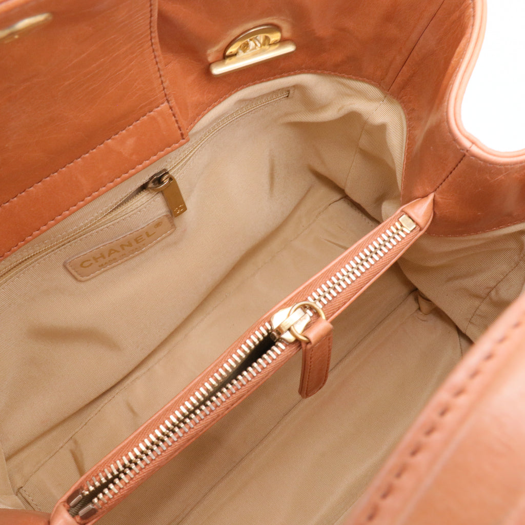 Light Red Quilted Leather In-the-Mix Small Tote Bag