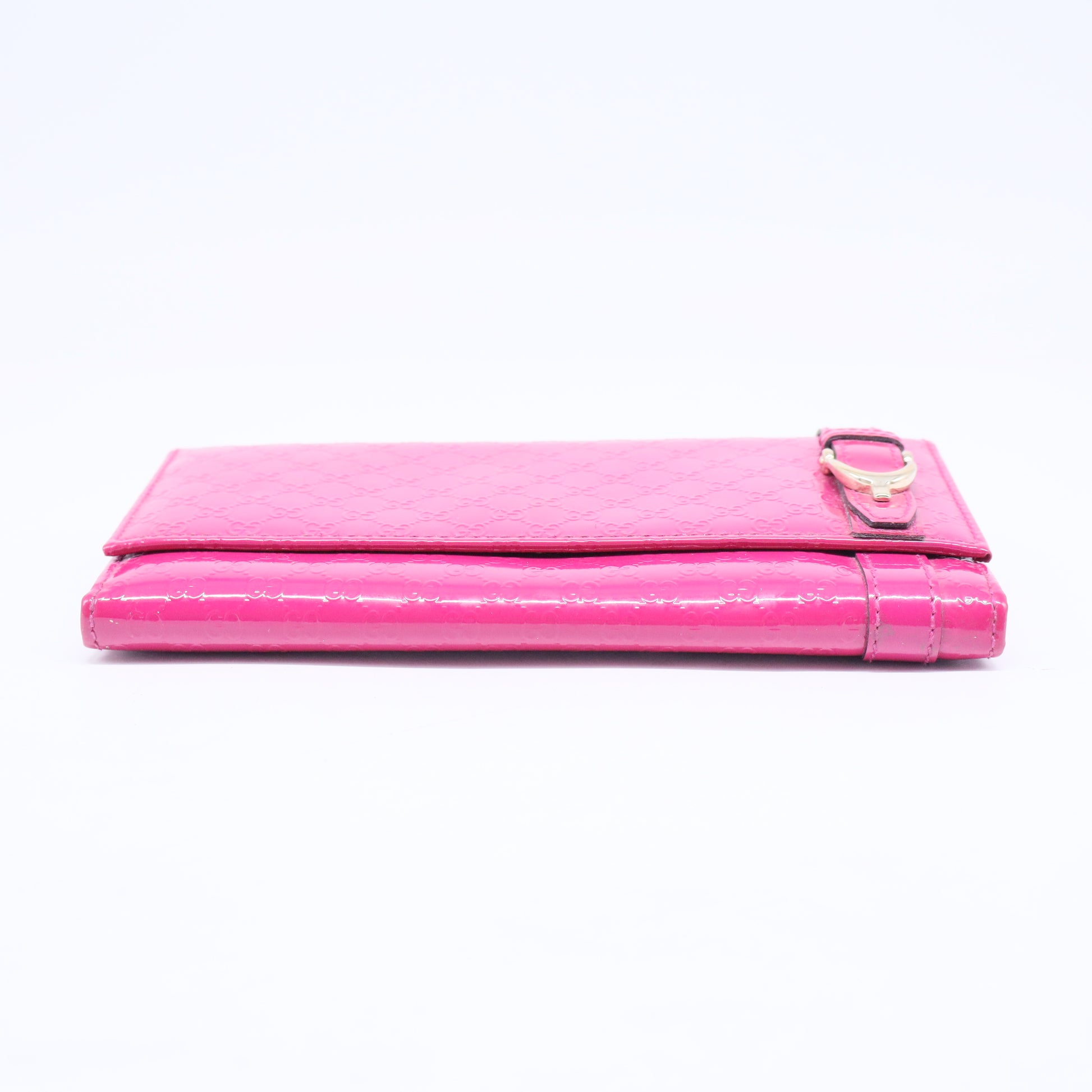 Patent Microguccissima Nice Wallet Bright Bouganville W20573