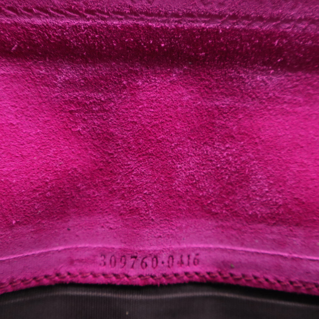 Patent Microguccissima Nice Wallet Bright Bouganville W20573