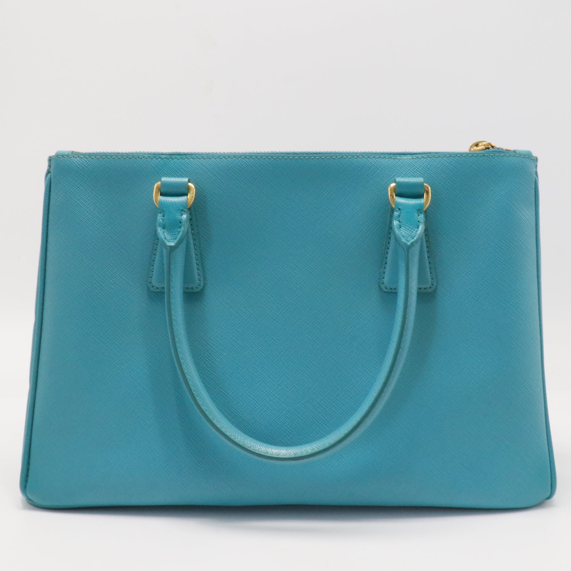 Double Zip Lux Tote Saffiano Leather Medium