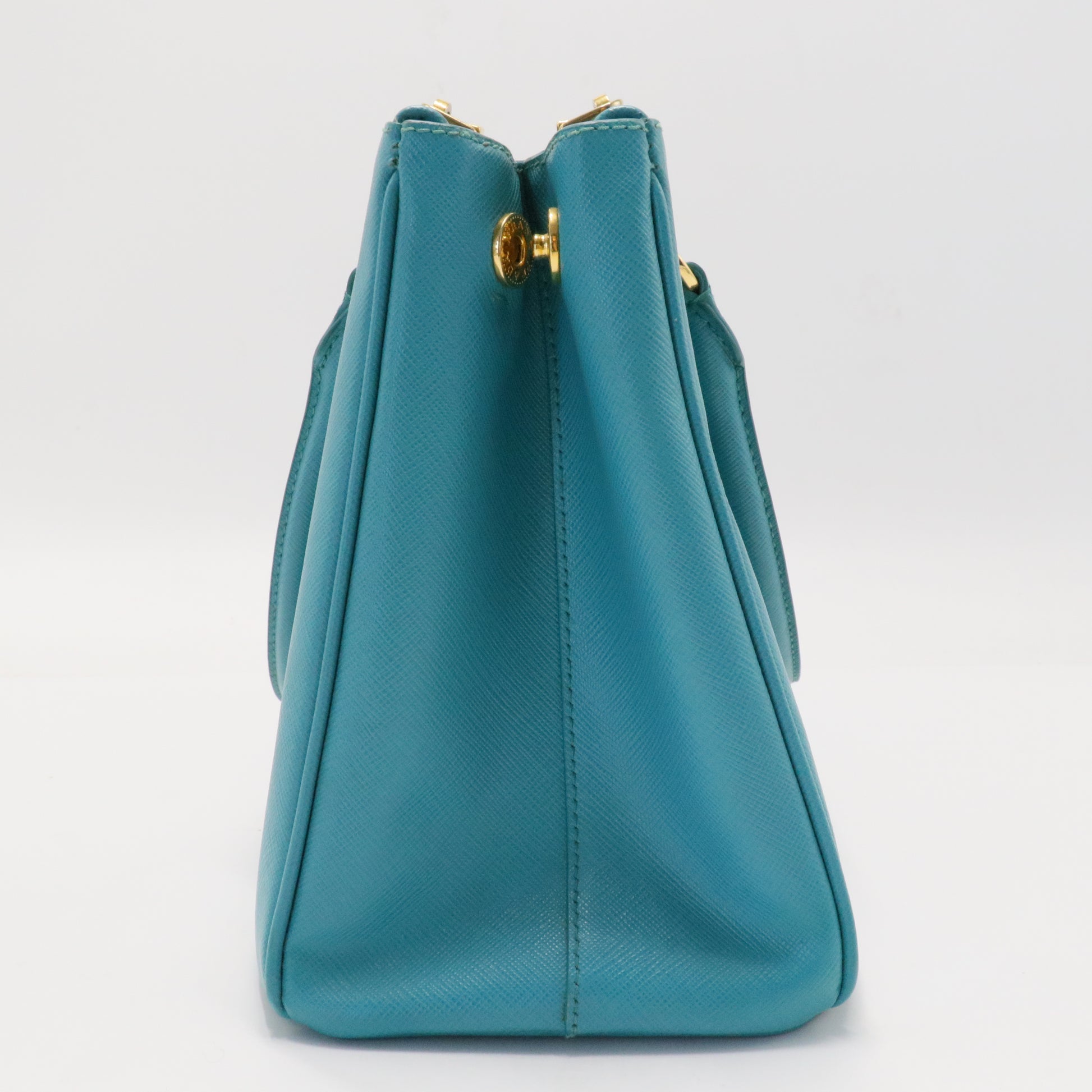 Double Zip Lux Tote Saffiano Leather Medium