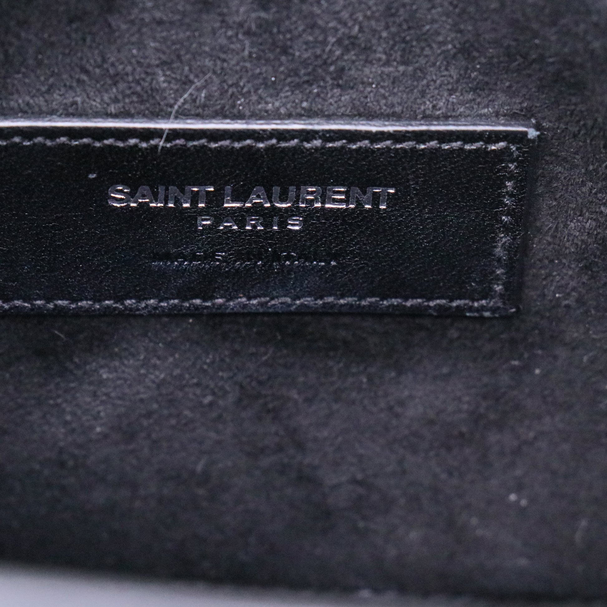 Yves Saint Laurent Black Croc Embossed Patent Leather small Sac de Jour Bag twins LDJ3912