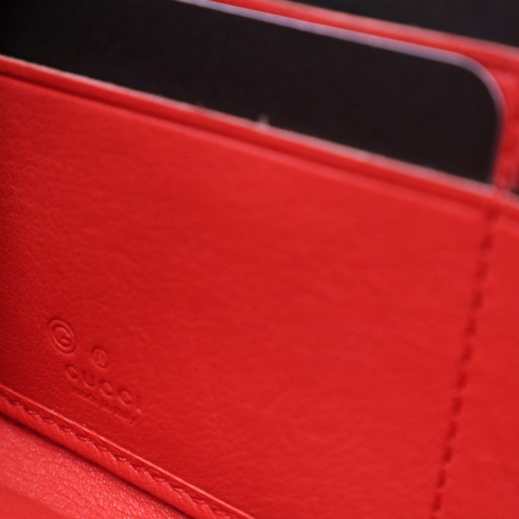Signature Continental ssima Zip Around Wallet Red