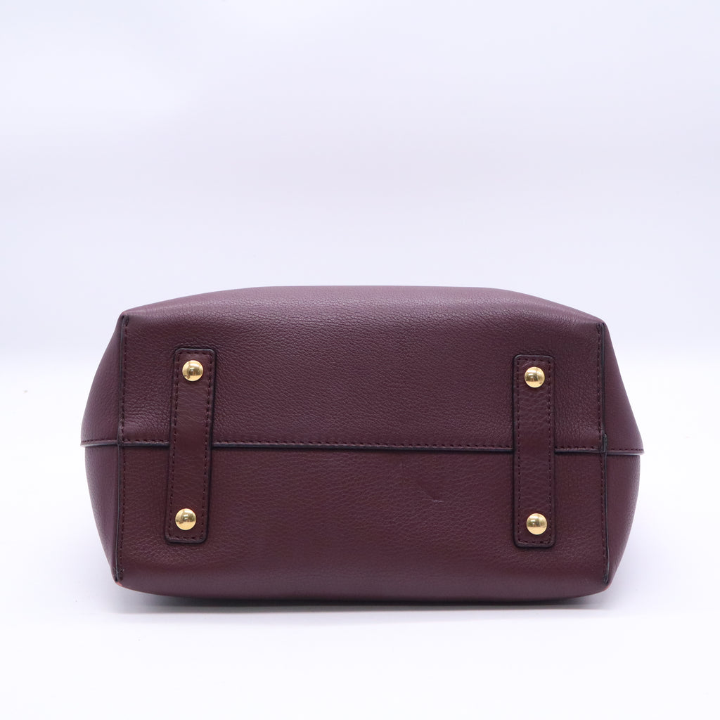 Marais Calfskin Medium Belt Bag Deep Claret Twins LDJ3865