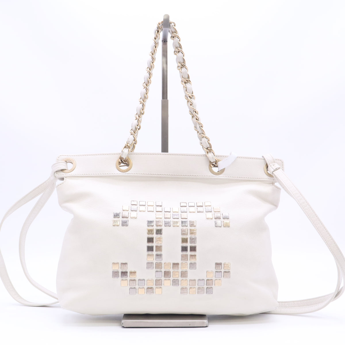 Mosaic CC Tote Studded Leather B24311