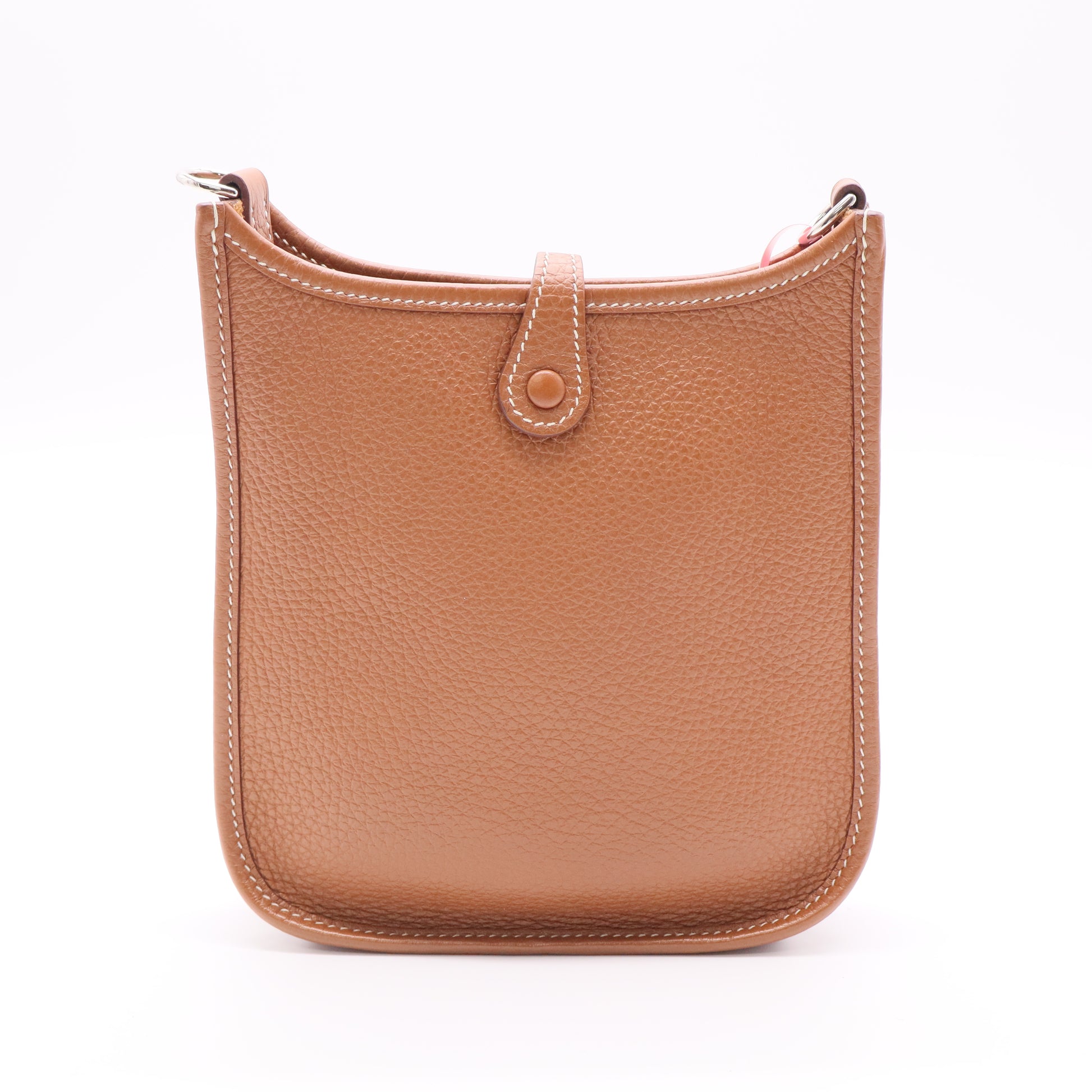 Mini Evelyne 16 TPM in gold leather Twins