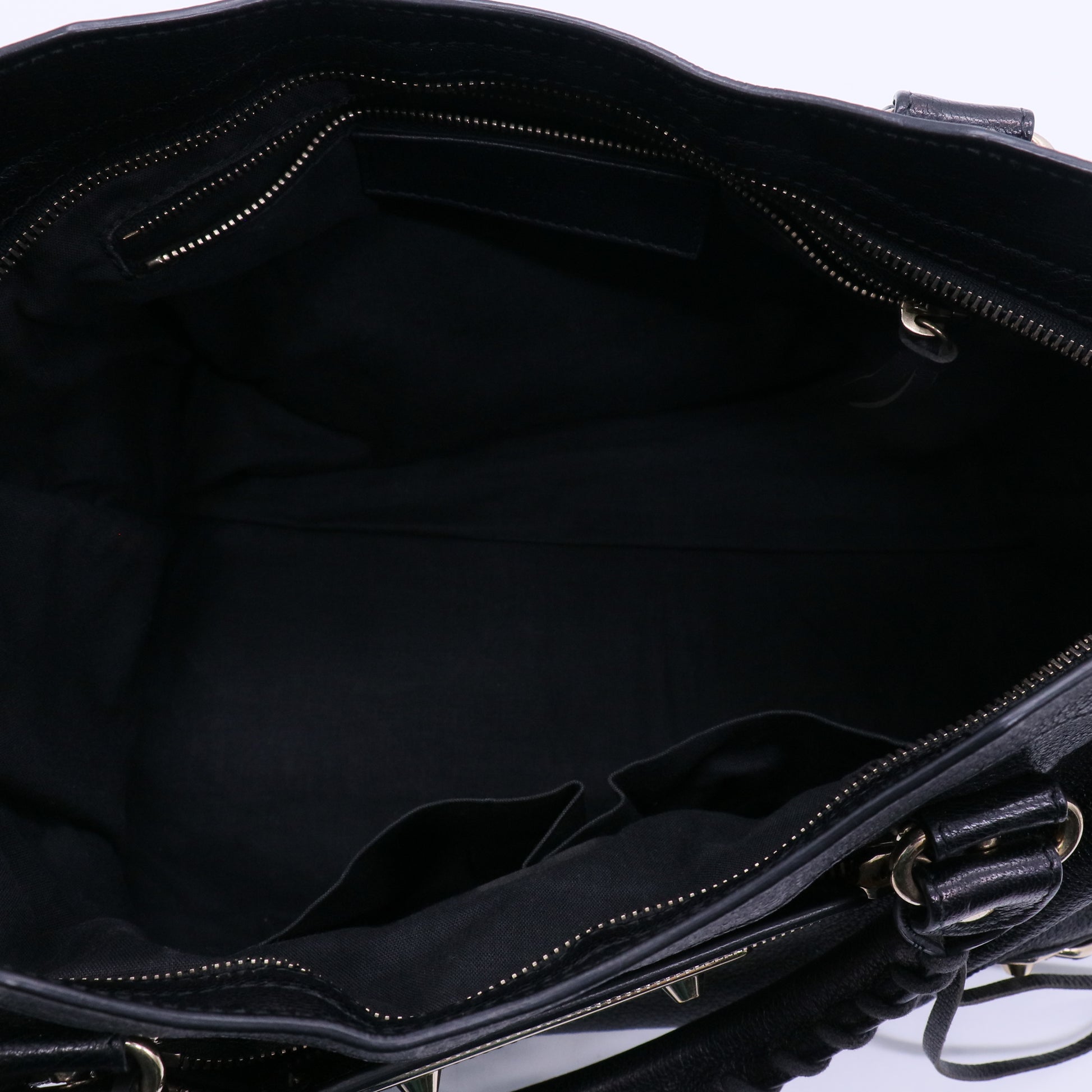 Balenciaga Chevre Gold Metallic Edge Hardware City Black twins LDJ3915