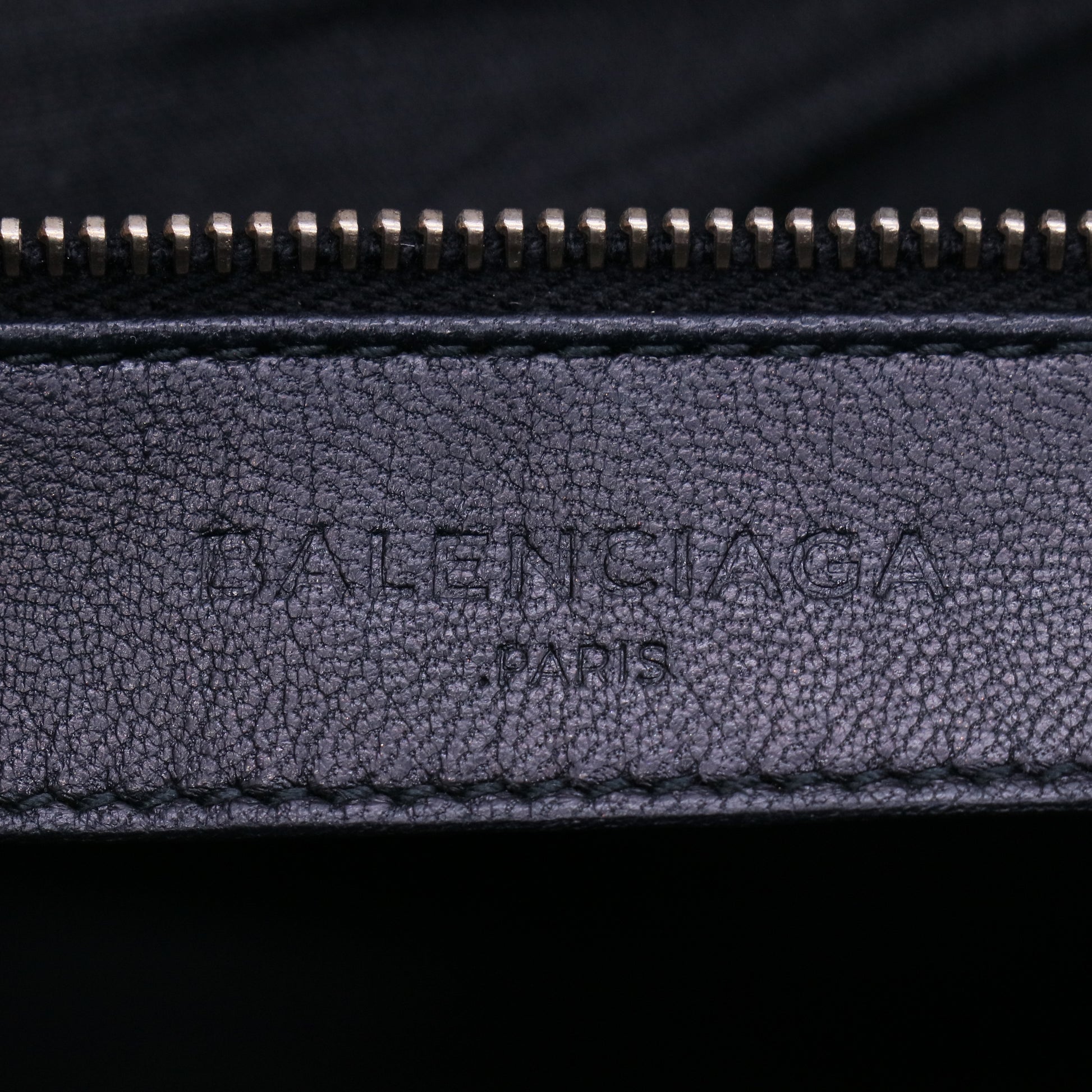 Balenciaga Chevre Gold Metallic Edge Hardware City Black twins LDJ3915