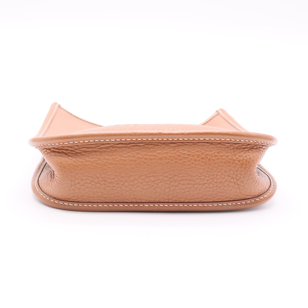 Mini Evelyne 16 TPM in gold leather Twins