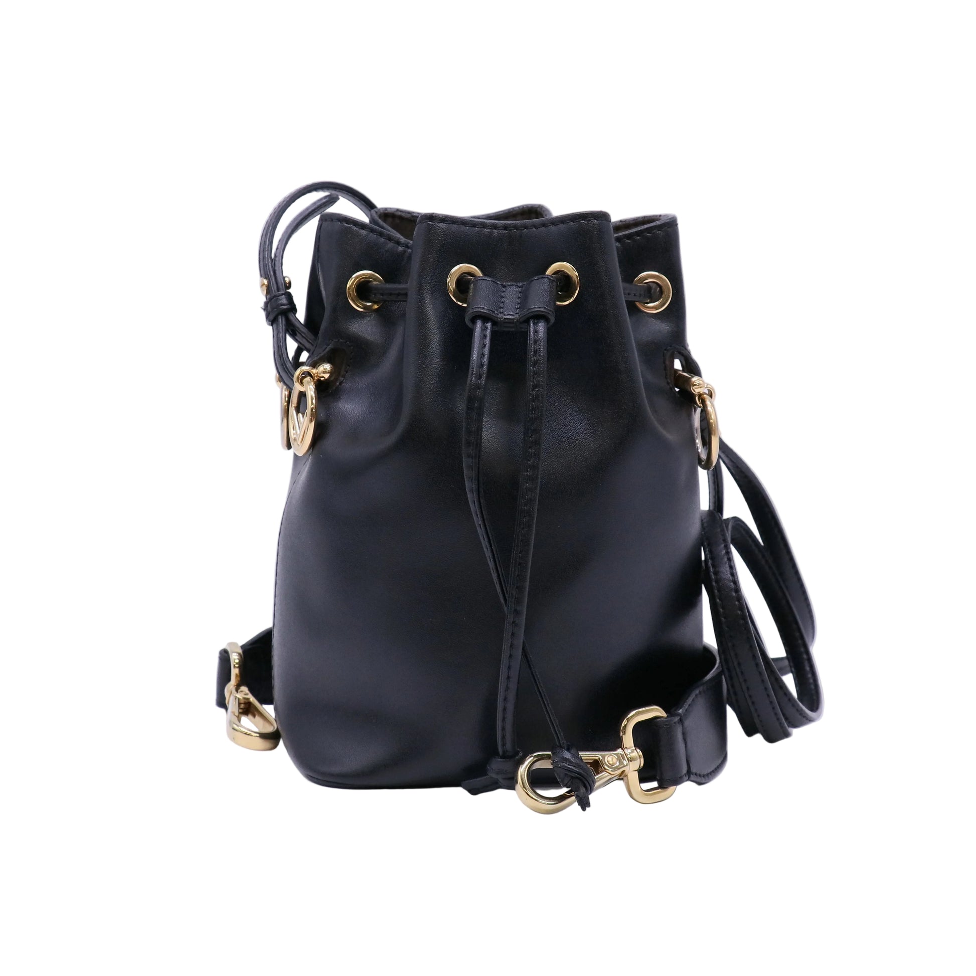 Fendi Mon Tresor Bucket Bag Leather Mini Twins LDJ4552