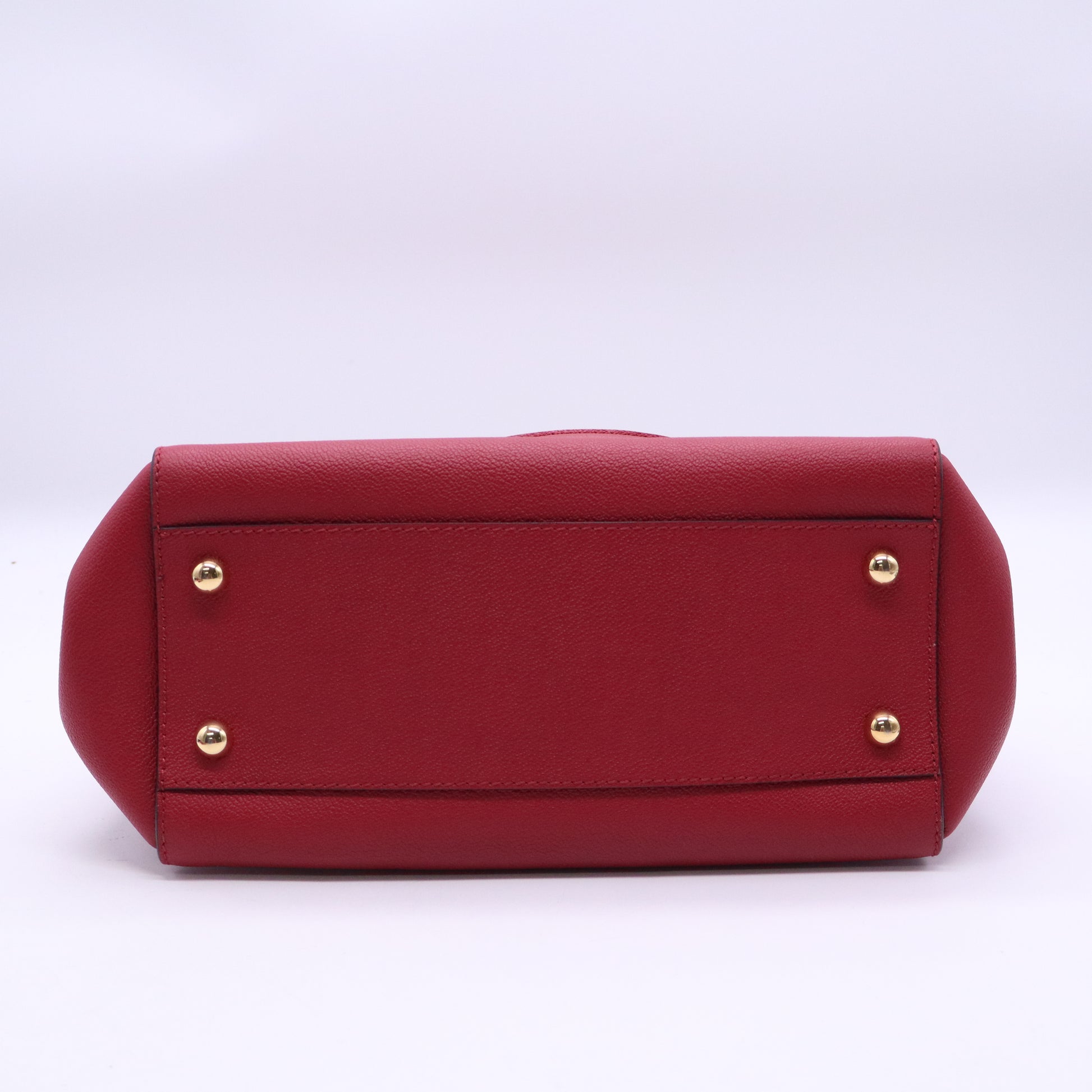 Burberry Small Grained Leather Buckle Tote Satchel Twins LDJ3866