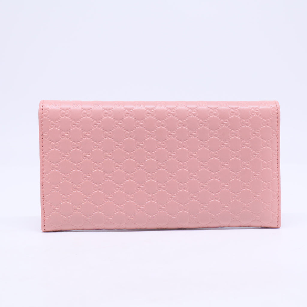Continential Bifold Wallet Microguccissima Soft Pink