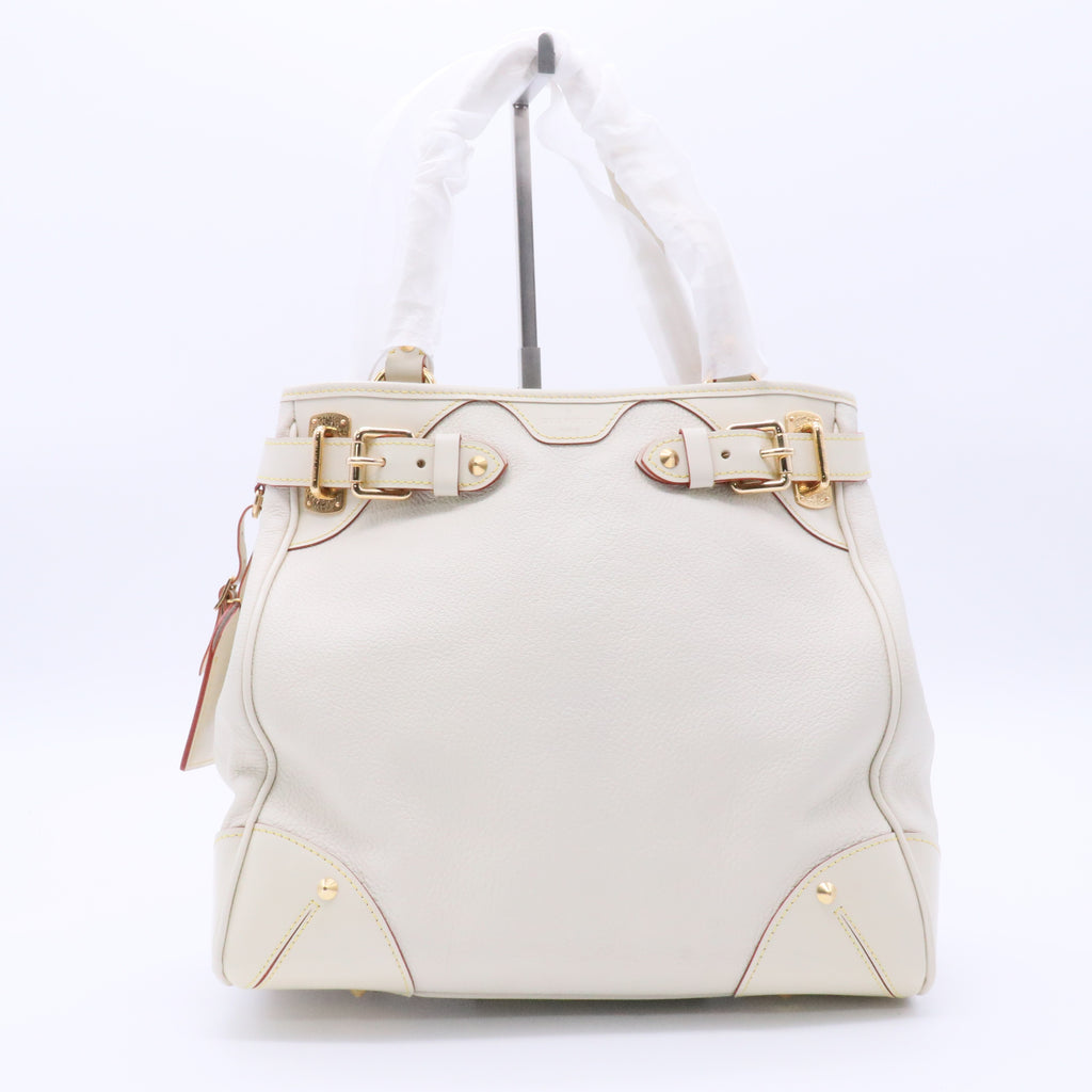 White Suhali Leather Le Majestueux Tote Bag twins