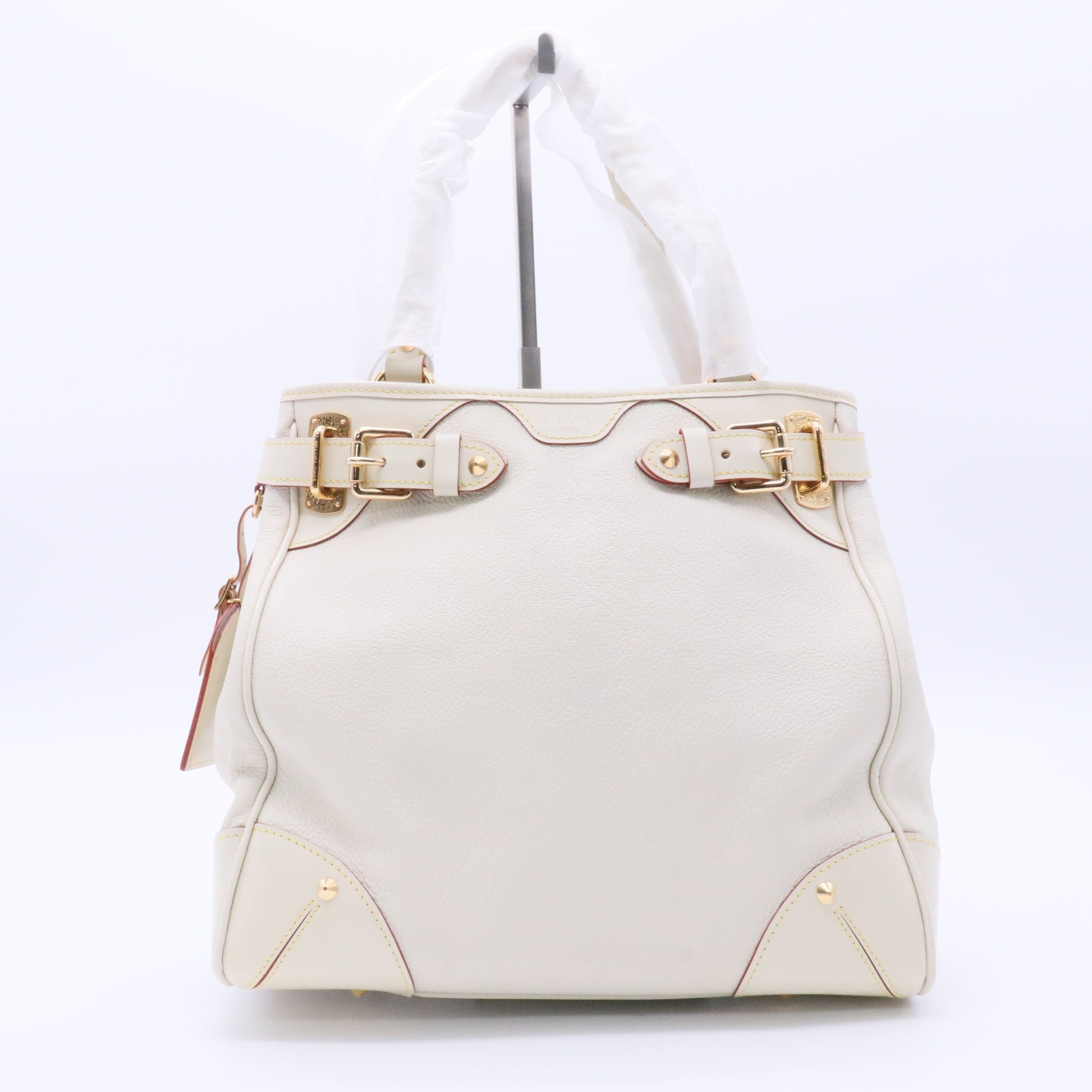 White Suhali Leather Le Majestueux Tote Bag twins