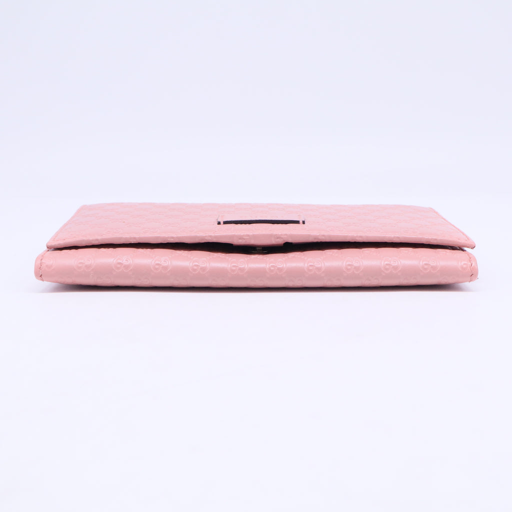 Continential Bifold Wallet Microguccissima Soft Pink