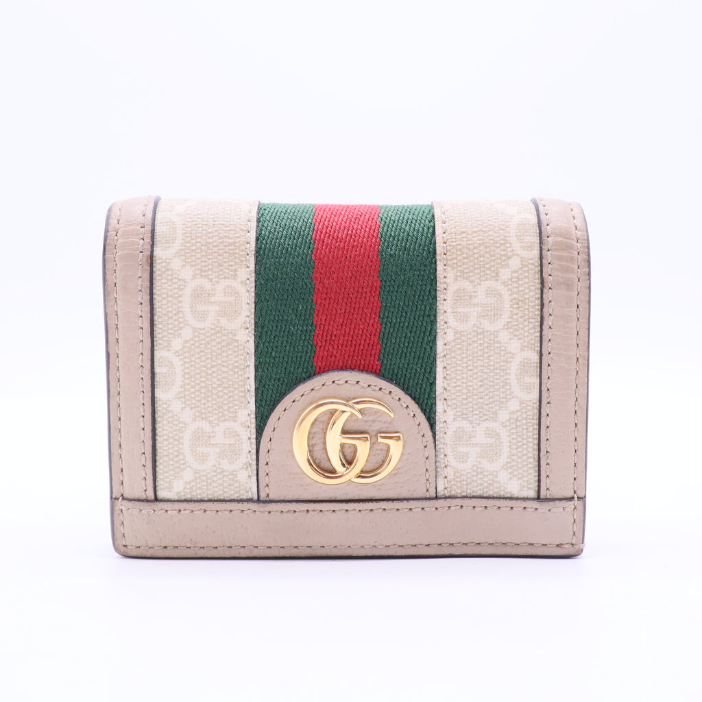 White GG Supreme Canvas Canvas Ophidia Wallet W11329