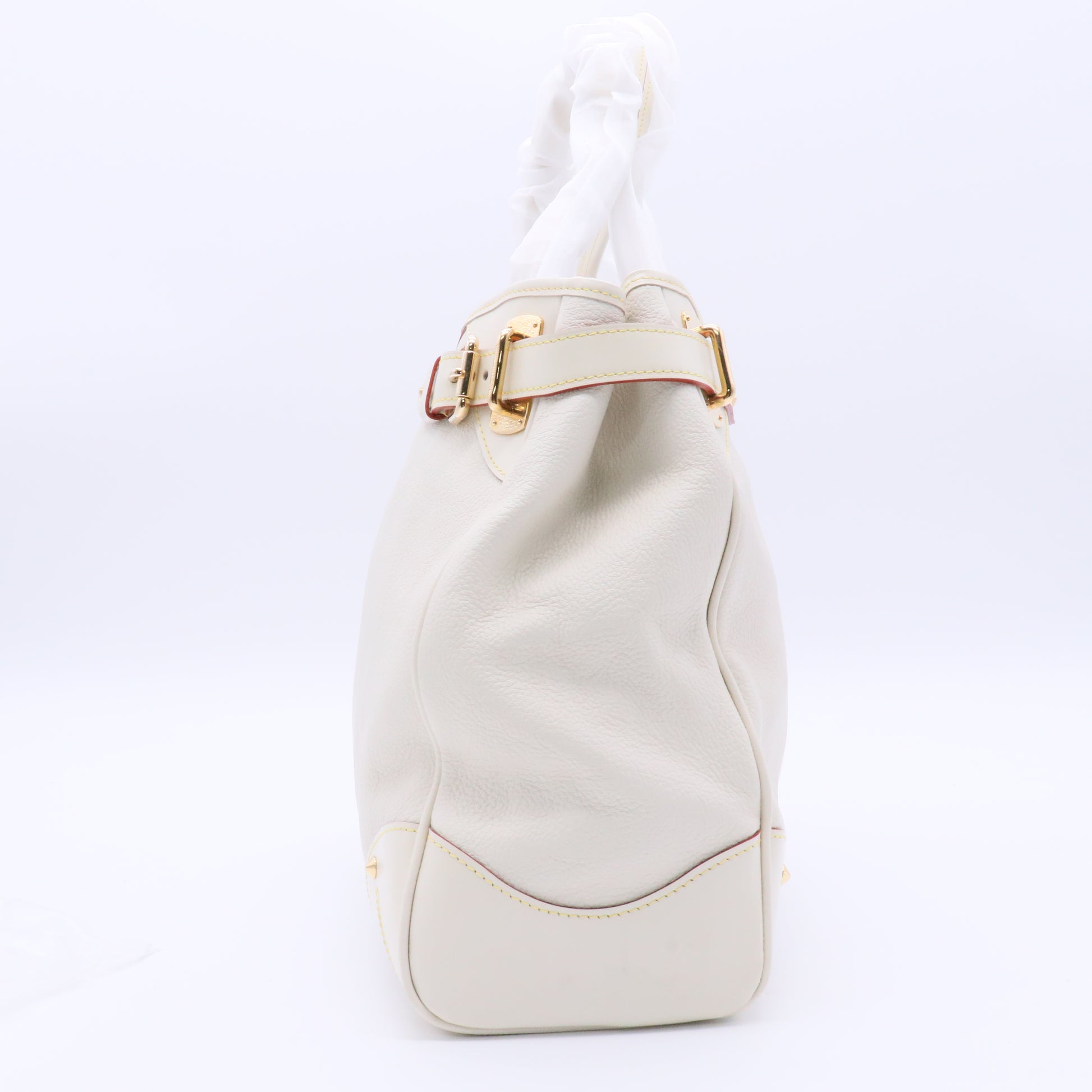 White Suhali Leather Le Majestueux Tote Bag twins