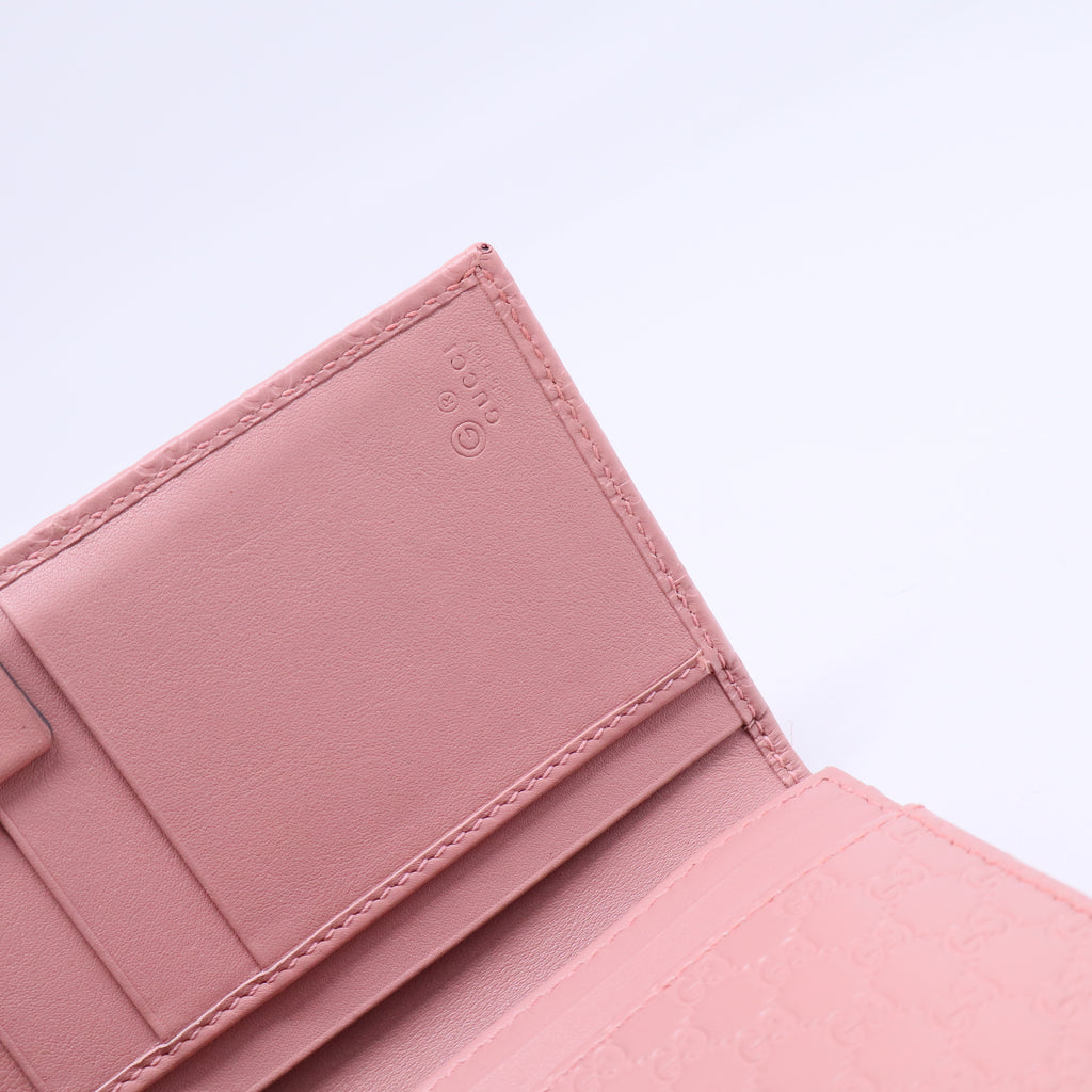 Continential Bifold Wallet Microguccissima Soft Pink