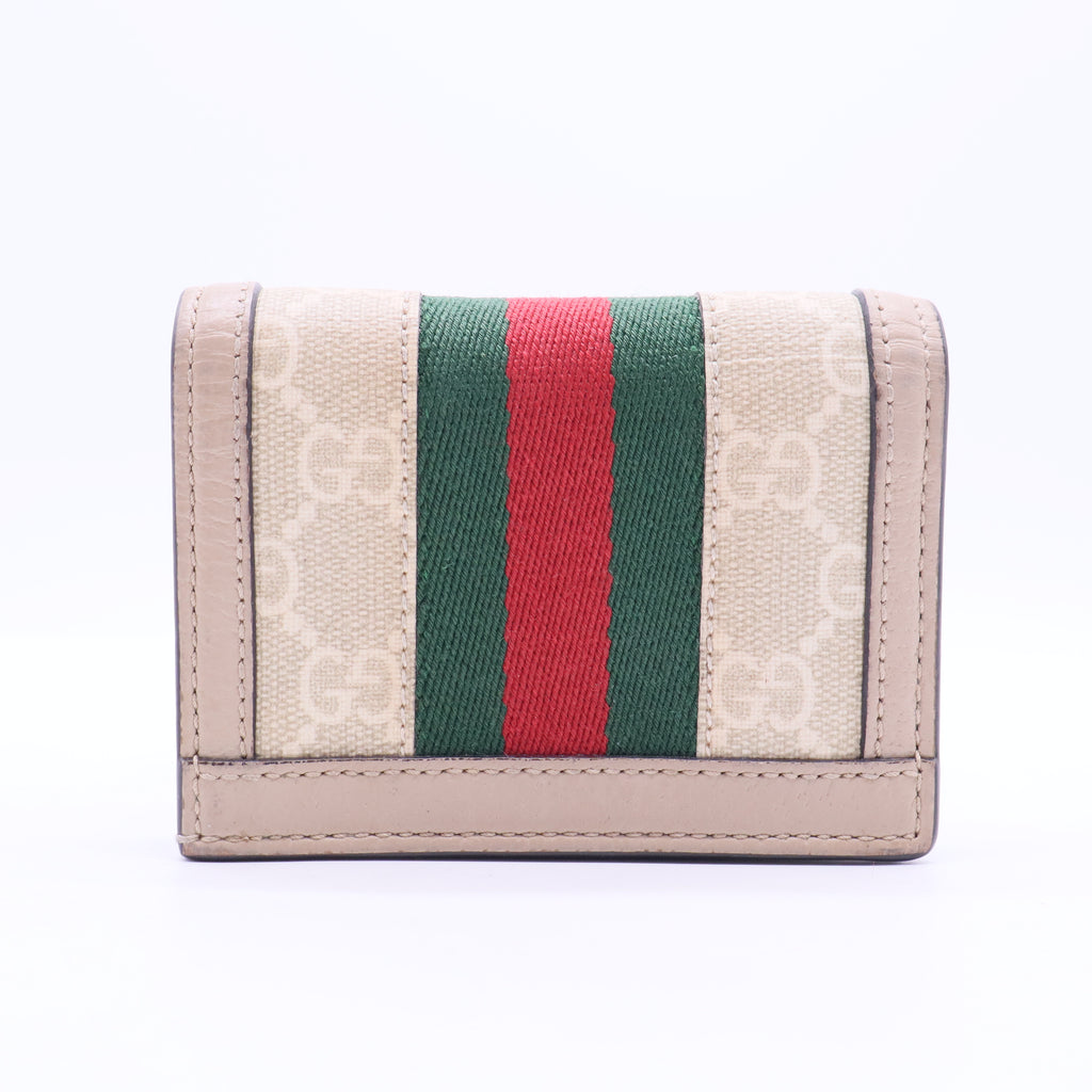 White GG Supreme Canvas Canvas Ophidia Wallet W11329