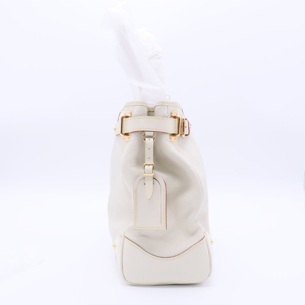 White Suhali Leather Le Majestueux Tote Bag twins