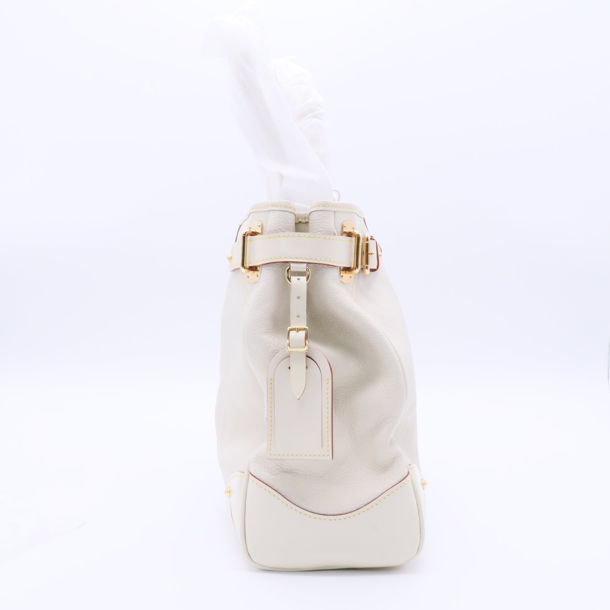 White Suhali Leather Le Majestueux Tote Bag twins
