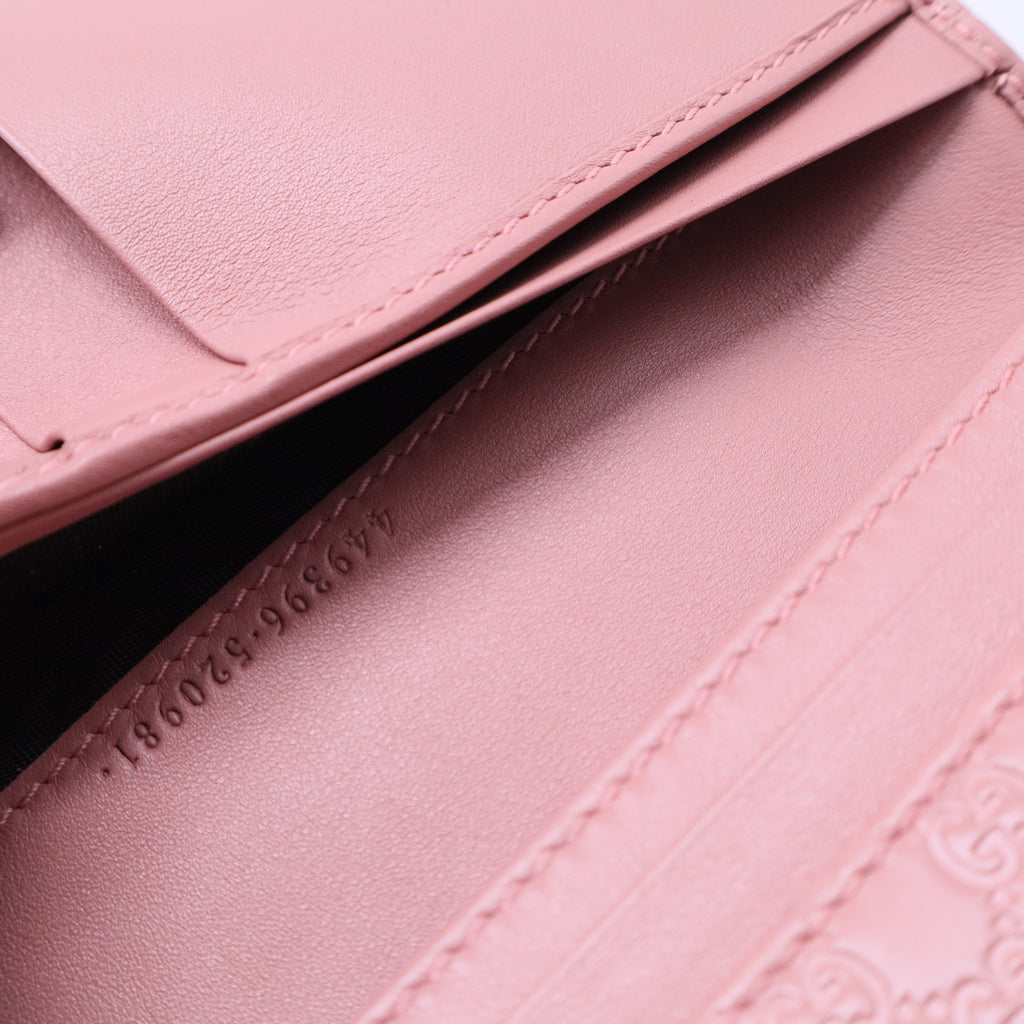 Continential Bifold Wallet Microguccissima Soft Pink