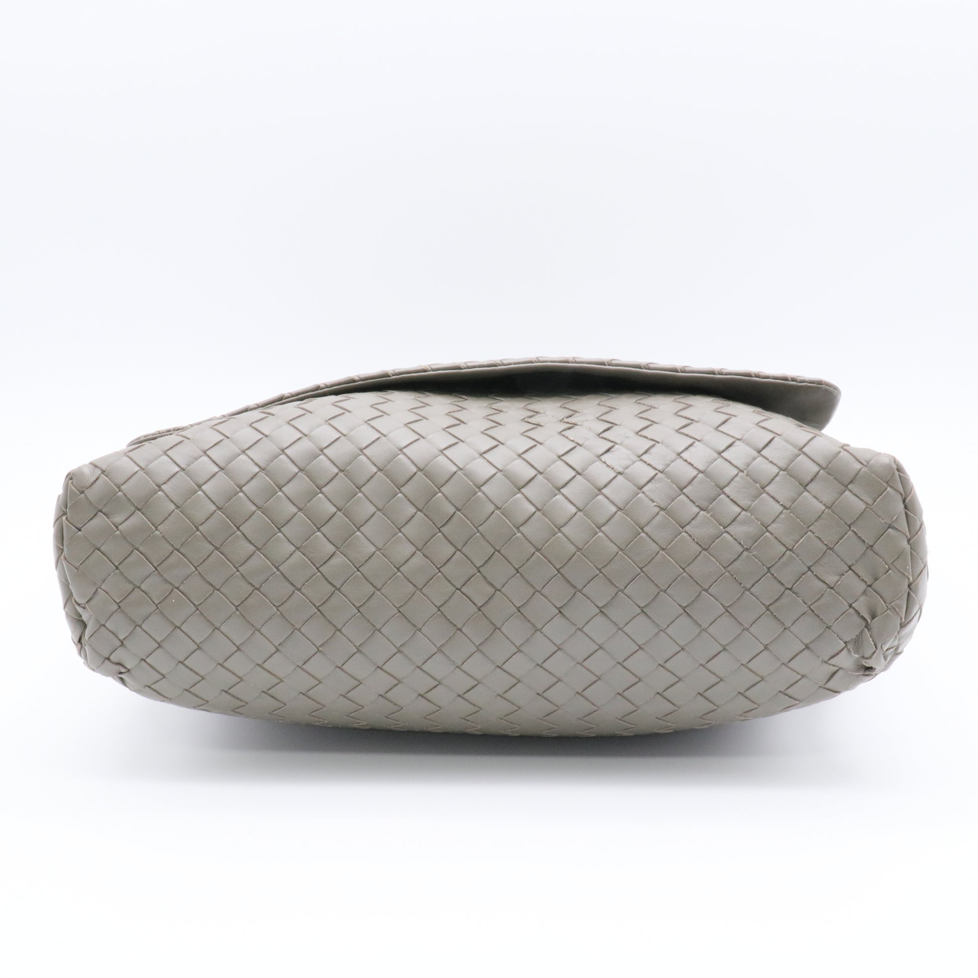 Square Flap Messenger Bag Intrecciato Nappa