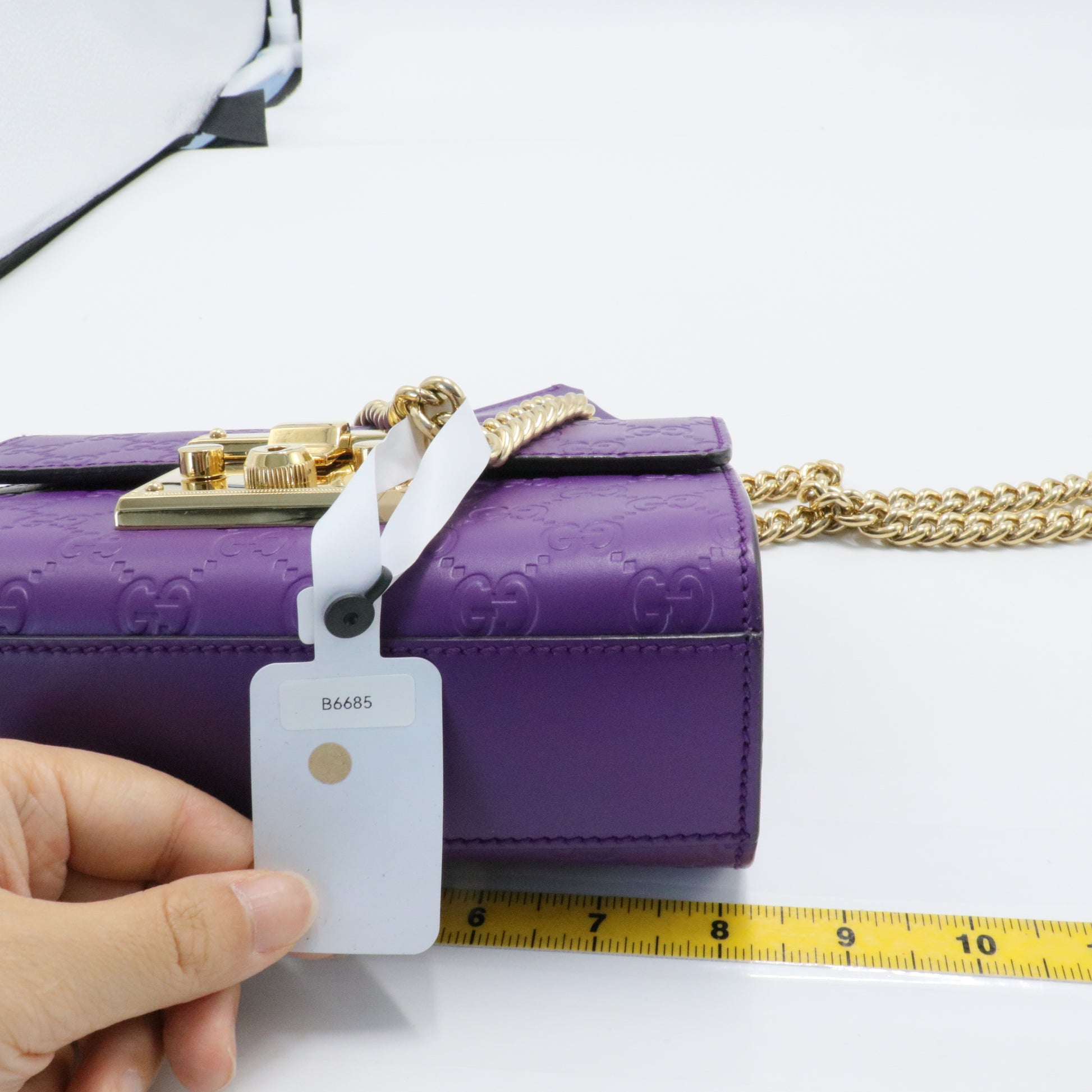 Padlock Shoulder Bag Guccissima Leather Small