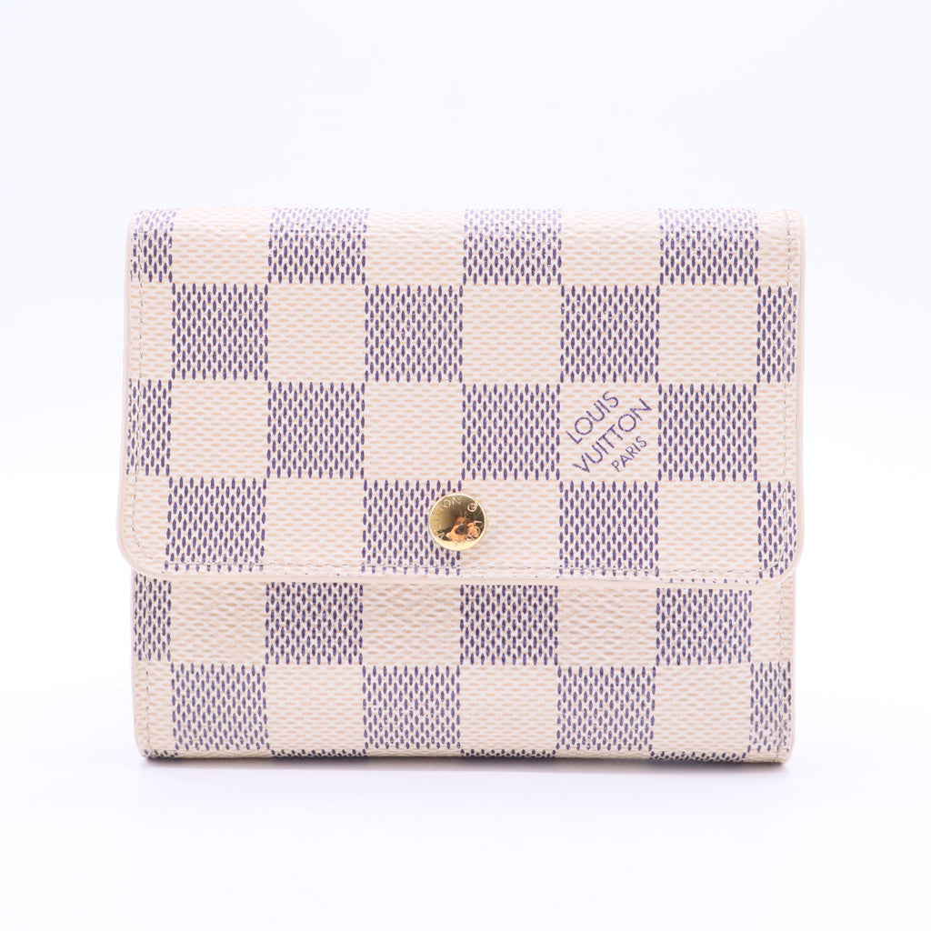 2010 Damier Azur Pattern Compact Wallet W11259
