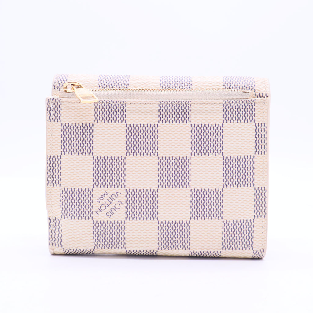 2010 Damier Azur Pattern Compact Wallet W11259