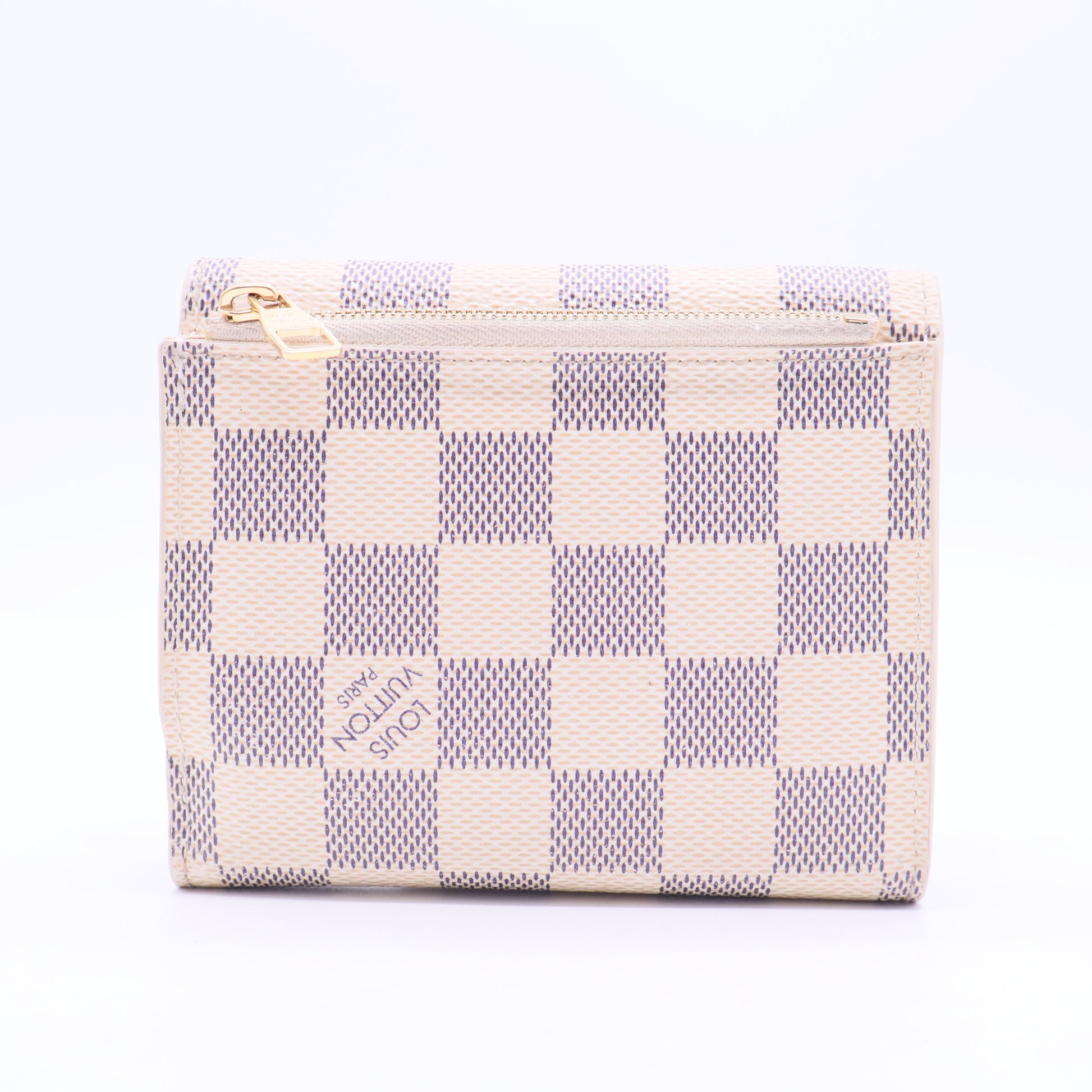 2010 Damier Azur Pattern Compact Wallet W11259
