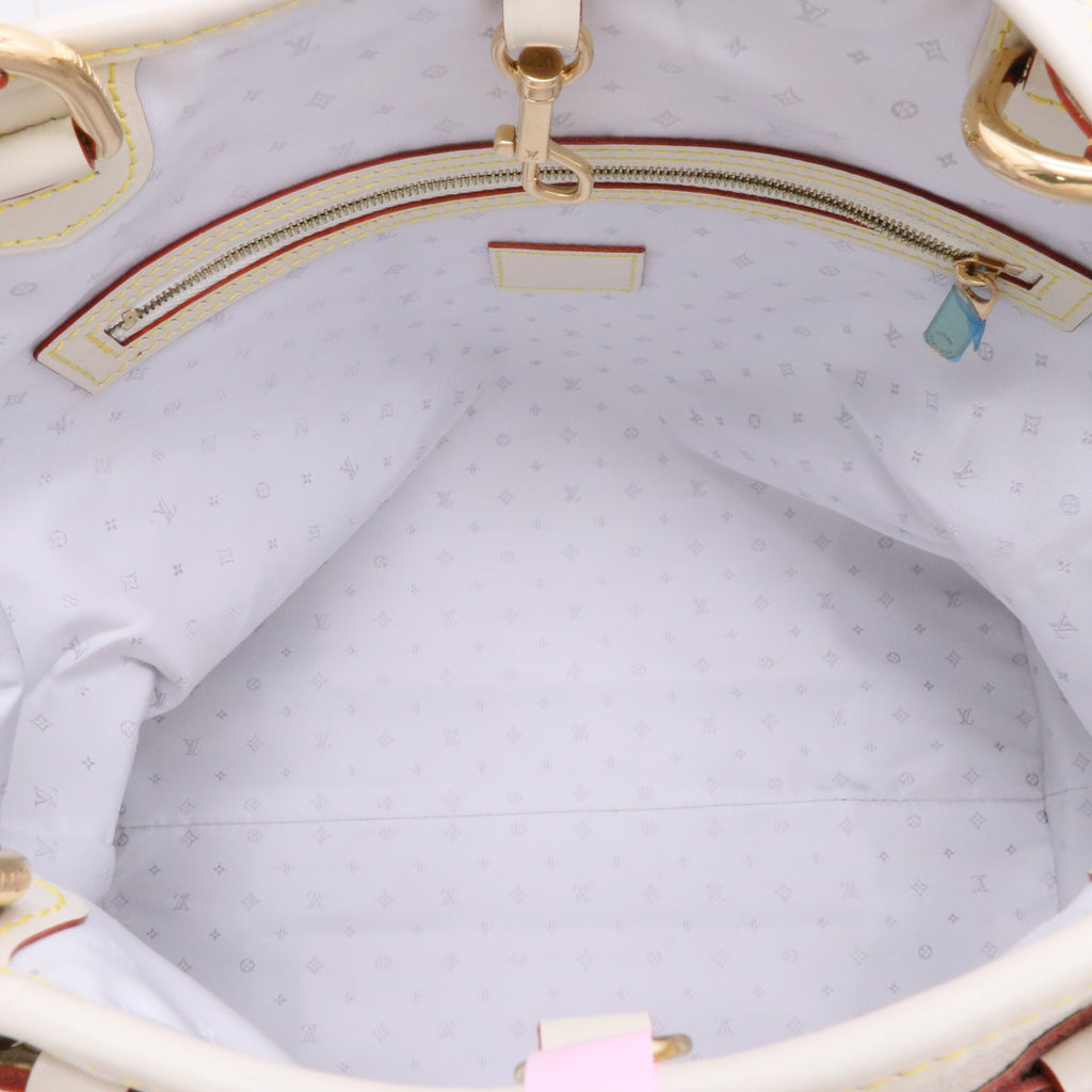 White Suhali Leather Le Majestueux Tote Bag twins
