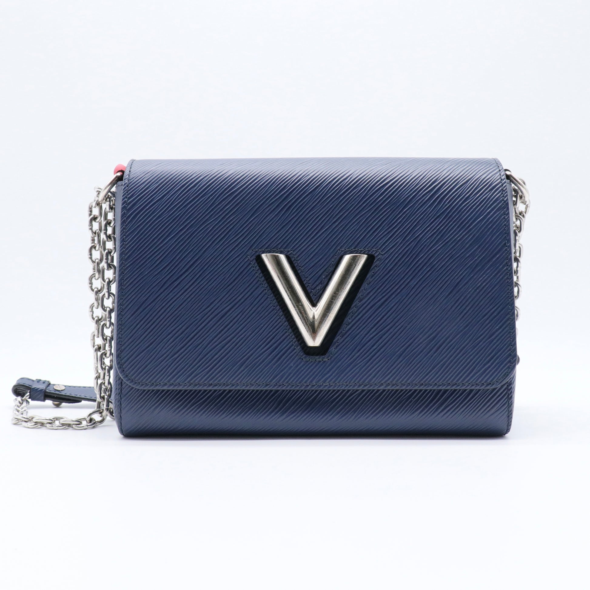 Louis Vuitton Epi Twist Shoulder Bag MM Indigo twins