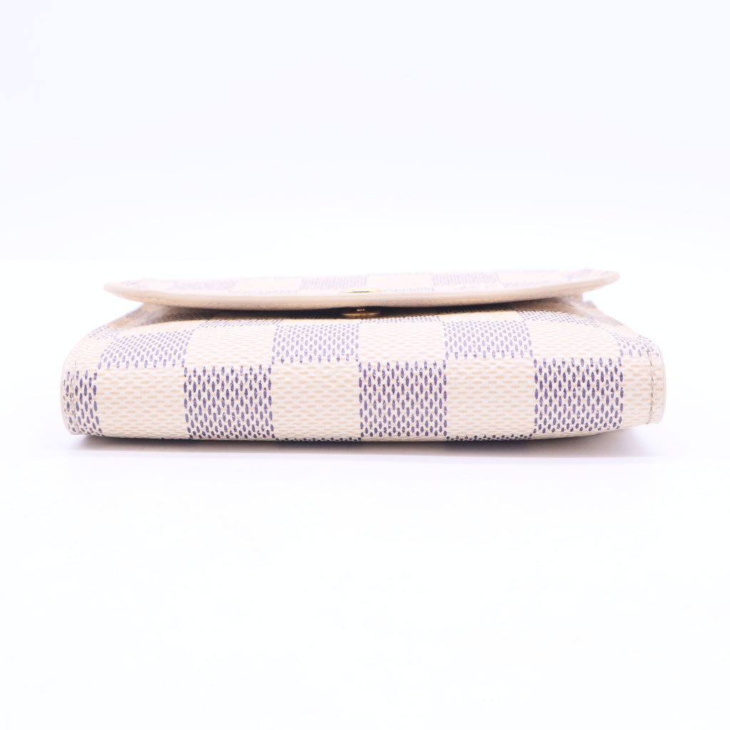 2010 Damier Azur Pattern Compact Wallet W11259