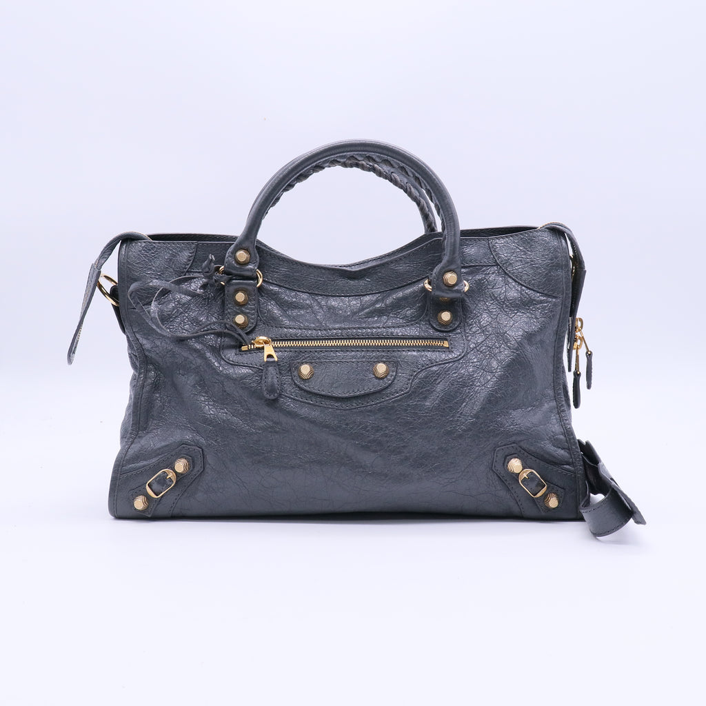 Balenciaga Agneau Giant 12 Rose Gold Hardware City Jacynthe twins LDJ3914