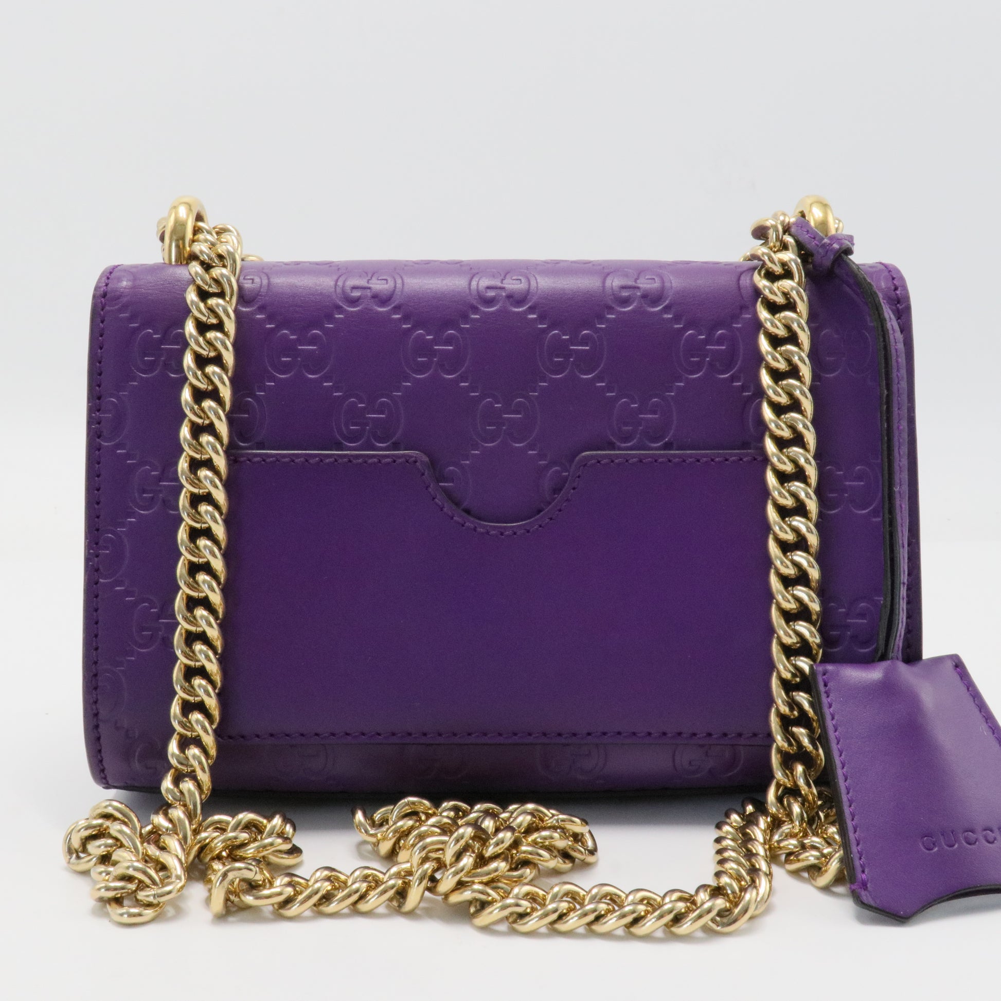 Padlock Shoulder Bag Guccissima Leather Small